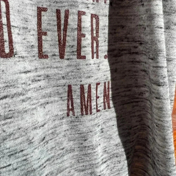 🤑 Gray Heathered Our Father Lord’s Prayer Tee - Picture 5 of 12